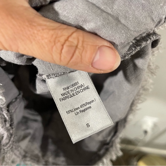 YOUNG FABULOUS & BROKE River Raw Linen Blend Utility Romper - Picture 13 of 13